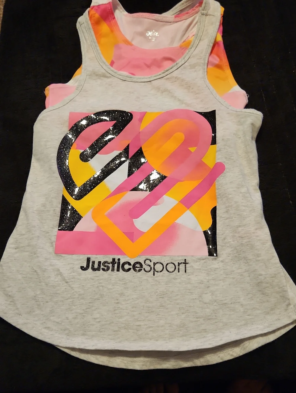 $3/Bundled- Justice Tank W/Sports Bra